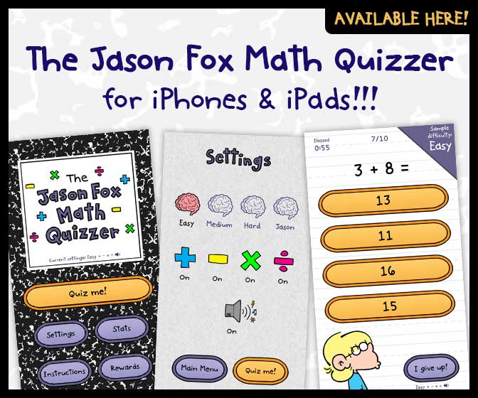 The Jason Fox Math Quizzer by Bill Amend for FoxTrot and math fans
